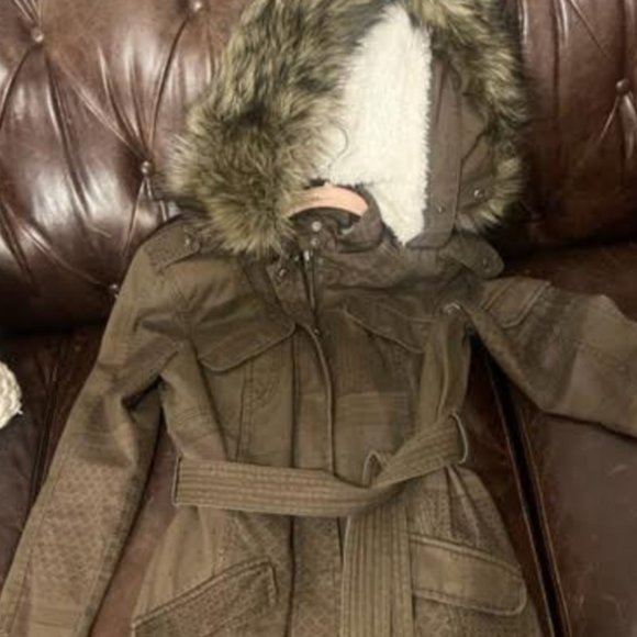 Anthropologie Size Small Fur Hood Dress - Picture 2 of 2